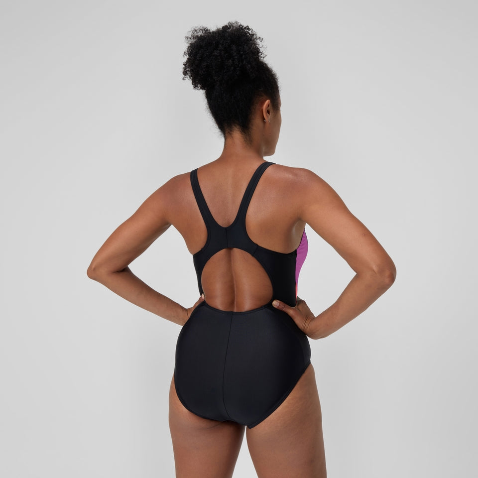Speedo Colourblock 2.0 Swimsuit Black/Pink 女士連身泳衣