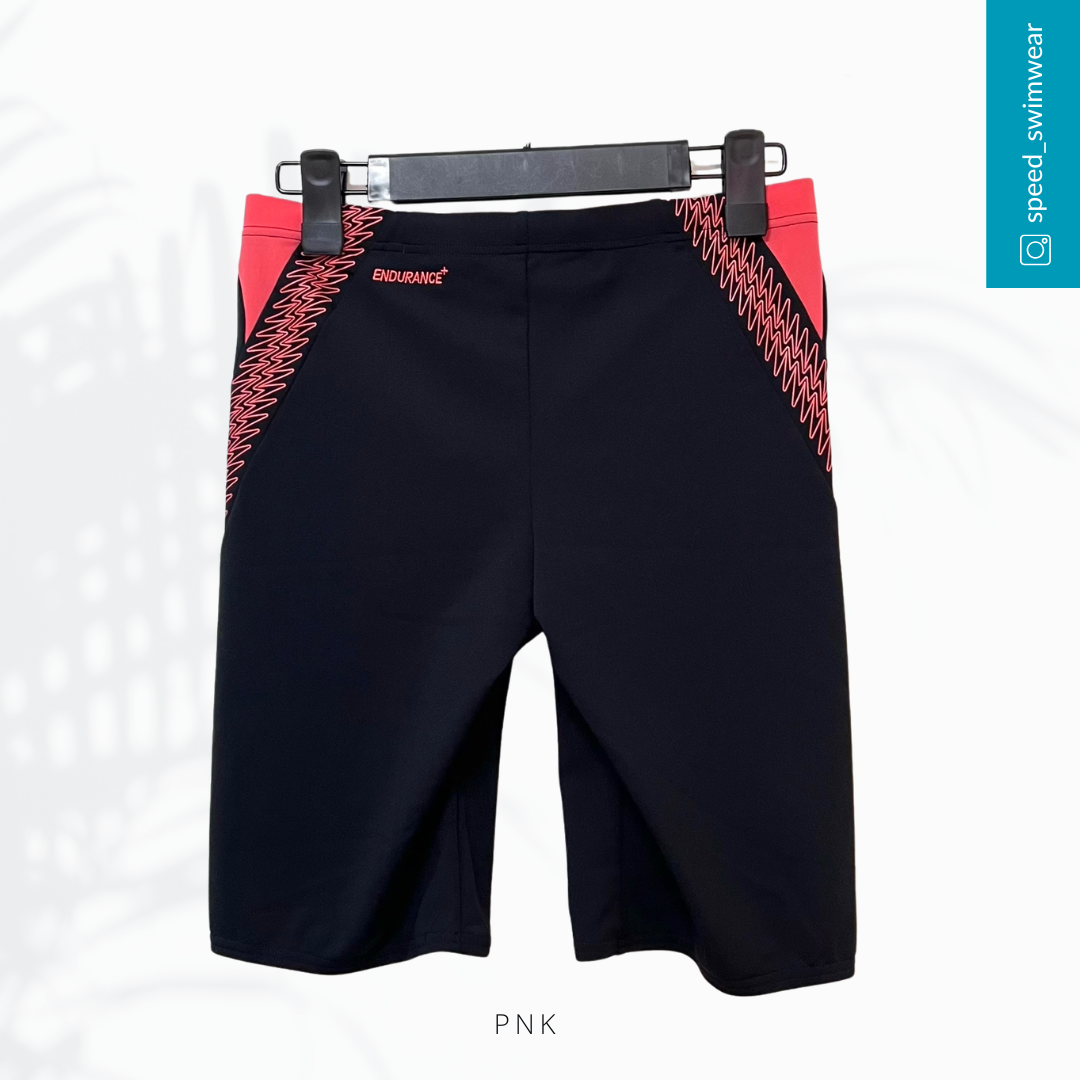 Speedo Men's HyperBoom Splice Jammer Black/Yellow Knee-Length Swim Trunks