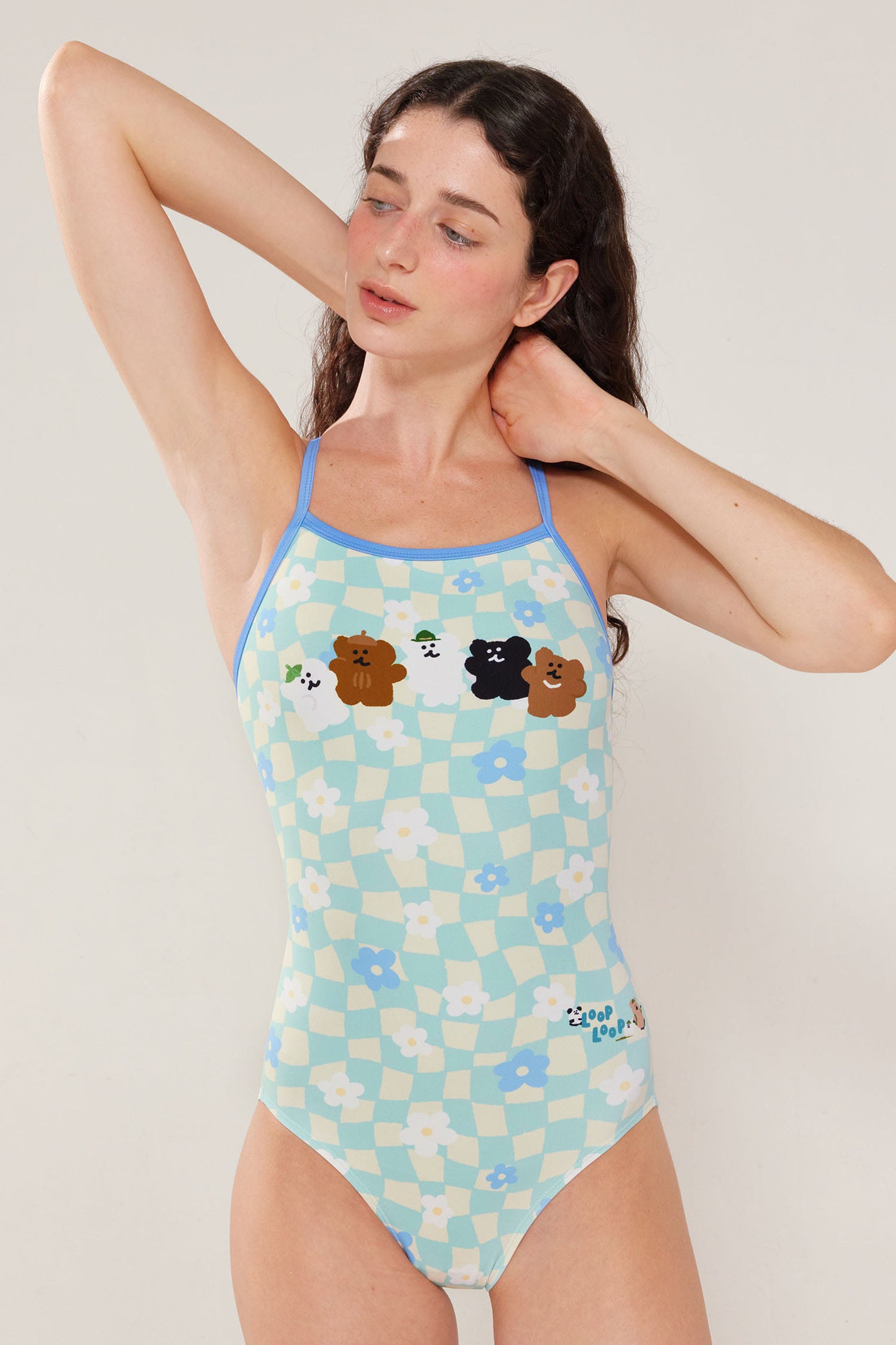 Loop Loop with Dinotaeng QUOKKA & BOBO in the Woods One Piece Swimsuit 女士連體泳衣