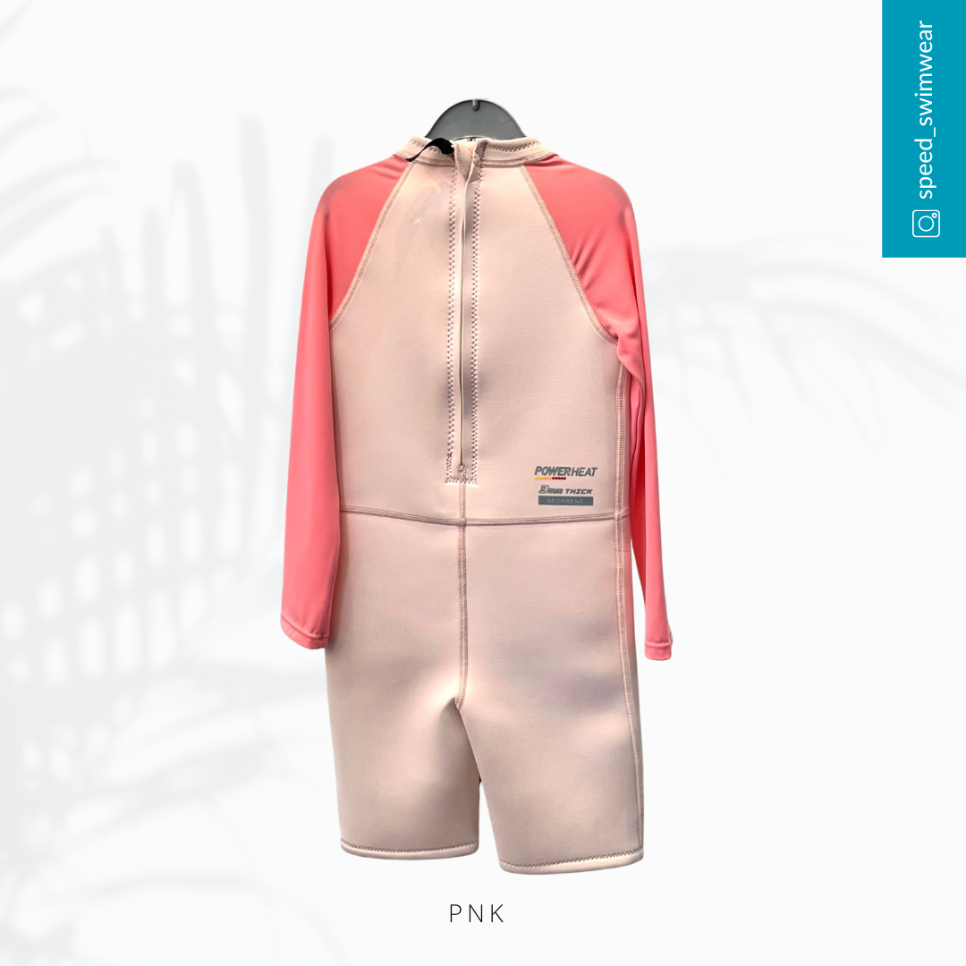 Arena Kids Basic Long Sleeves 3Mm Neoprene Suit-PNK 小童經典款長袖3MM連身保暖衣