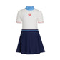 Arena Kids Summer Vista Short Sleeves One Piece Dress With Inner Shorts 女童連身泳衣