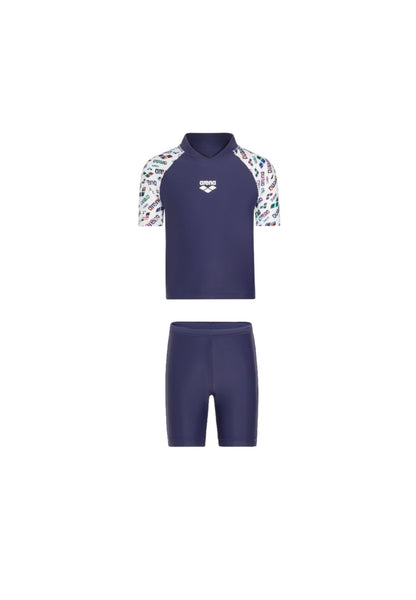 Arena Kids Blossom Short Sleeves Sun Protection Set 短袖防曬套裝