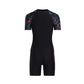 Arena Blossom Short Sleeve Front Zip Flat Leg Bodysuit 女士連體泳衣