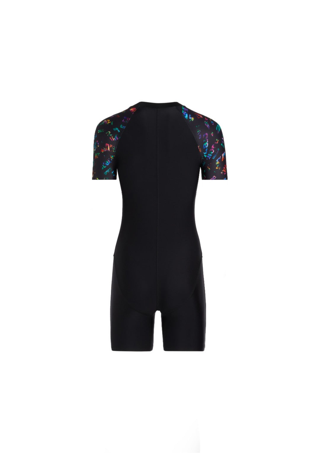 Arena Blossom Short Sleeve Front Zip Flat Leg Bodysuit 女士連體泳衣