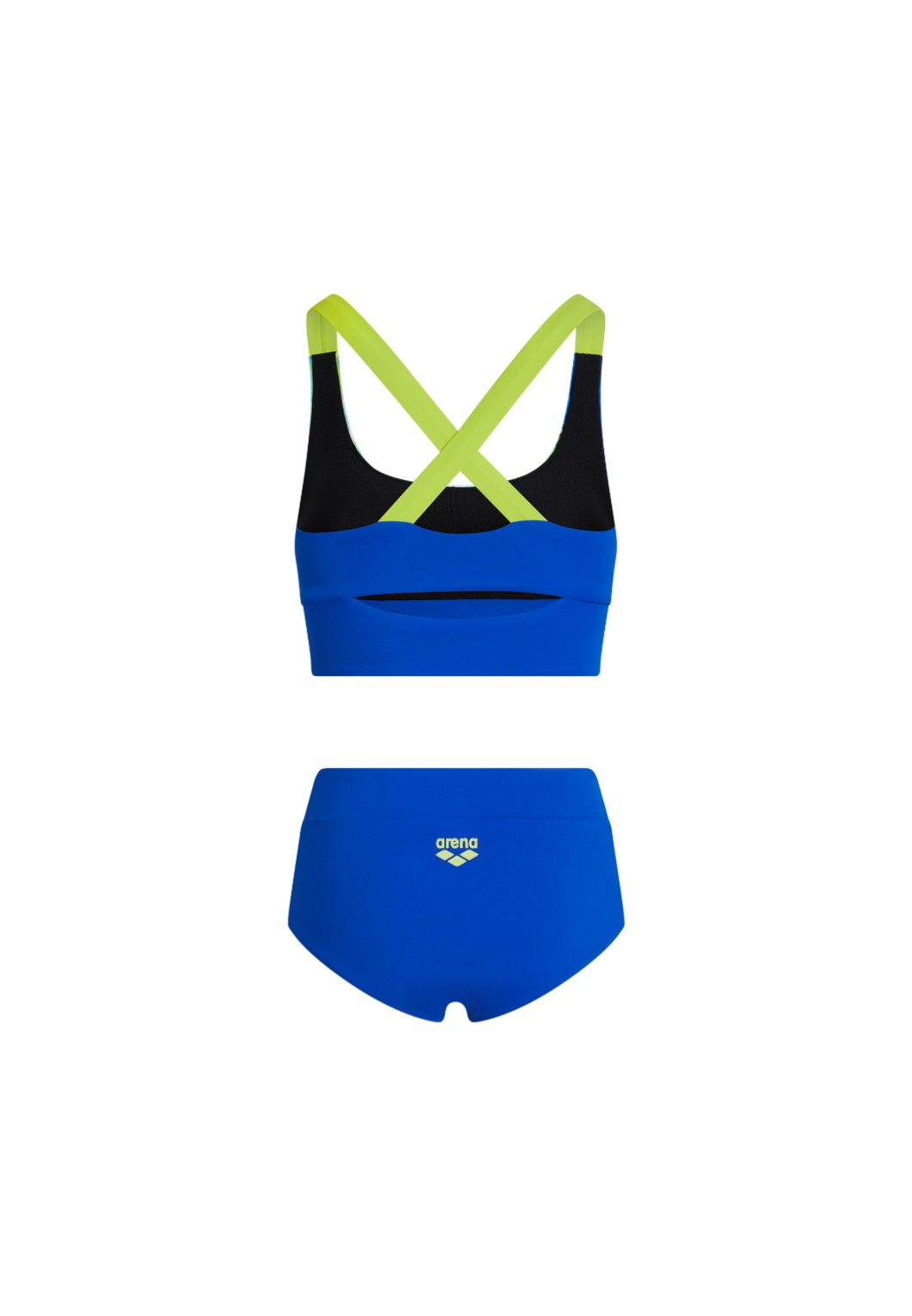 Arena Sunrise Long Line Bra Top With High Waist Brief