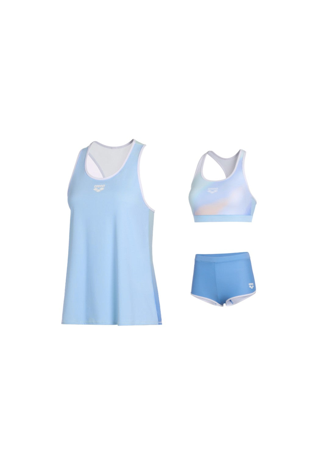 Arena Summer Vista  Bra Top Set With Vest Cover Up 女士分體泳衣