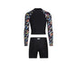 Arena Blossom Long Sleeves Zip Up Sun Top With Jammer 女士分體泳衣