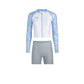 Arena Blossom Long Sleeves Zip Up Sun Top With Jammer 女士分體泳衣