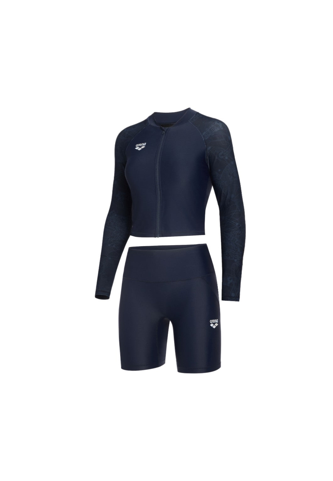 Arena Interstellar Long Sleeves Front Zip Sun Protection Set 女士分體泳衣