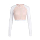 Arena Summer Vista Full Zip Long Sleeves Crop Sun Protecton Top (With Pads) 女士上衣泳衣