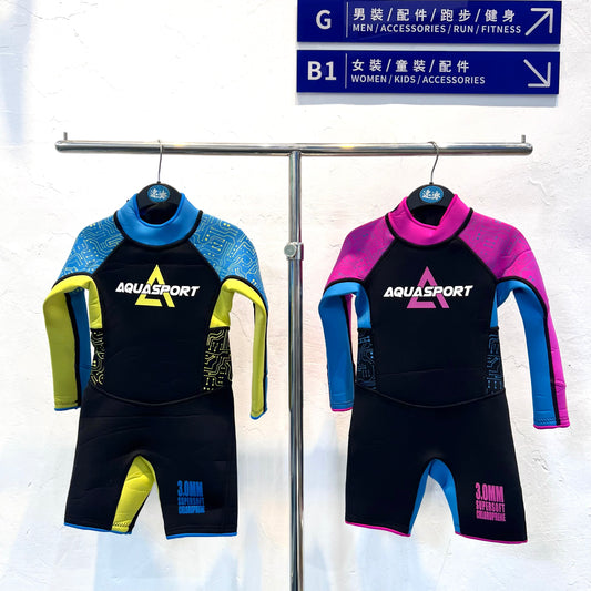 Aquasport 3mm L/S Walrus Skin Rubber Thermal Suit 兒童鯨脂橡膠保暖衣