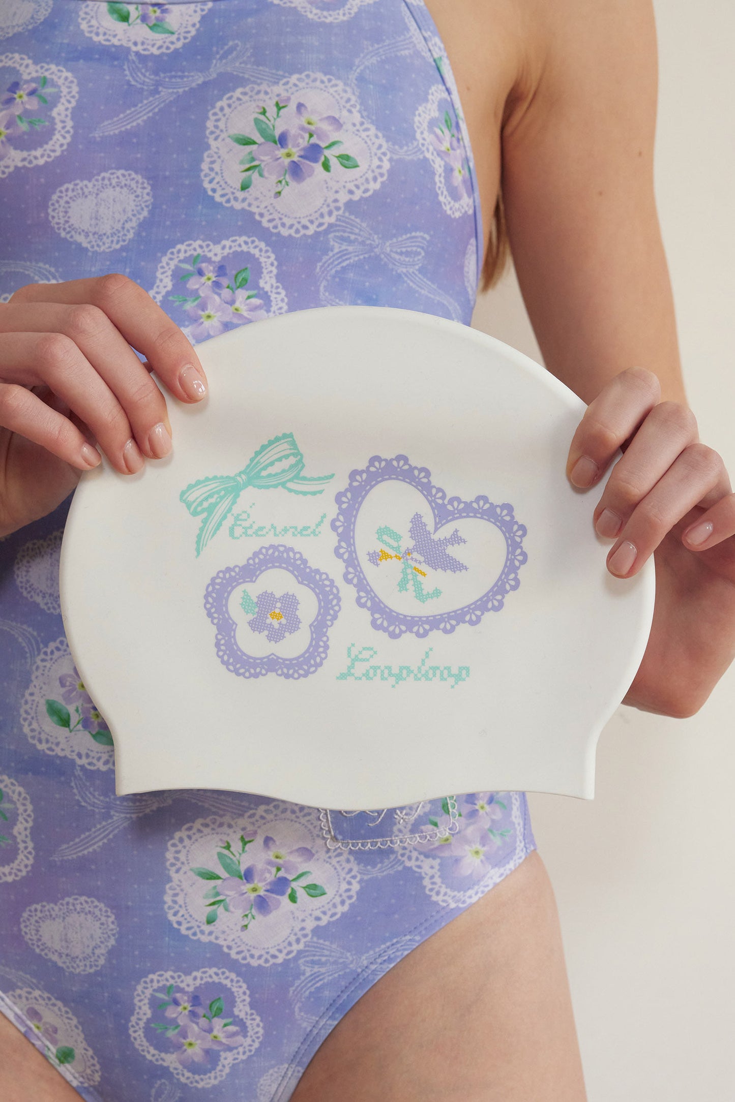 Loop Loop Lace Petal Silicone Swim Cap 矽膠泳帽