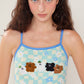 Loop Loop with Dinotaeng QUOKKA & BOBO in the Woods One Piece Swimsuit 女士連體泳衣