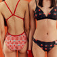 Loop Loop Strawberry Table One Piece Swimsuit 女士連體泳衣